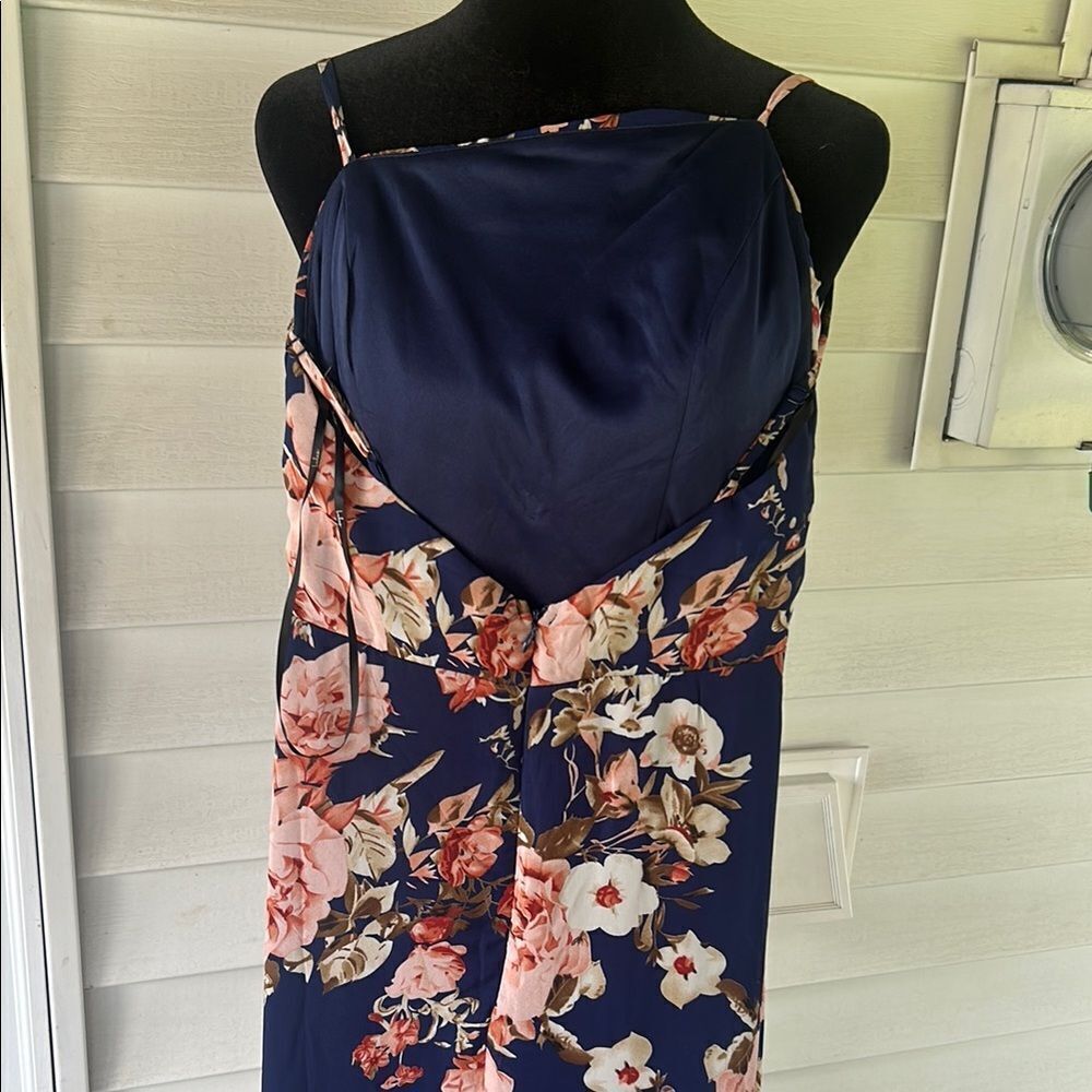 Lulu's Pink and Orange Maxi Sundress for Weddings Small  B - Picture 6 of 6